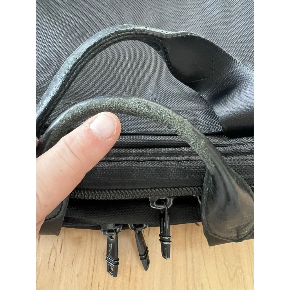 Tumi Alpha T-Pass Expandable Briefcase Laptop Bag Nylon Black 26145DH Reg $475